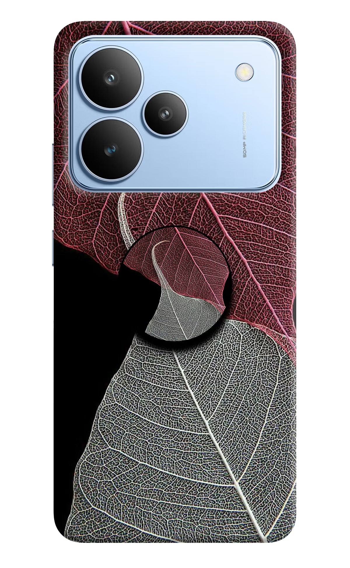 Leaf Pattern Realme P4 Pop Case by Casekaro
