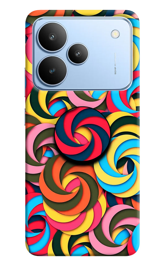 Spiral Pattern Realme P4 Pop Case by Casekaro