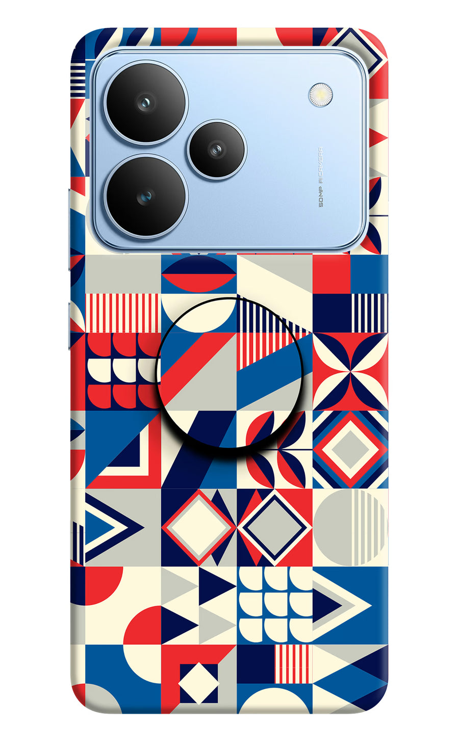 Colorful Pattern Realme P4 Pop Case, Hard case