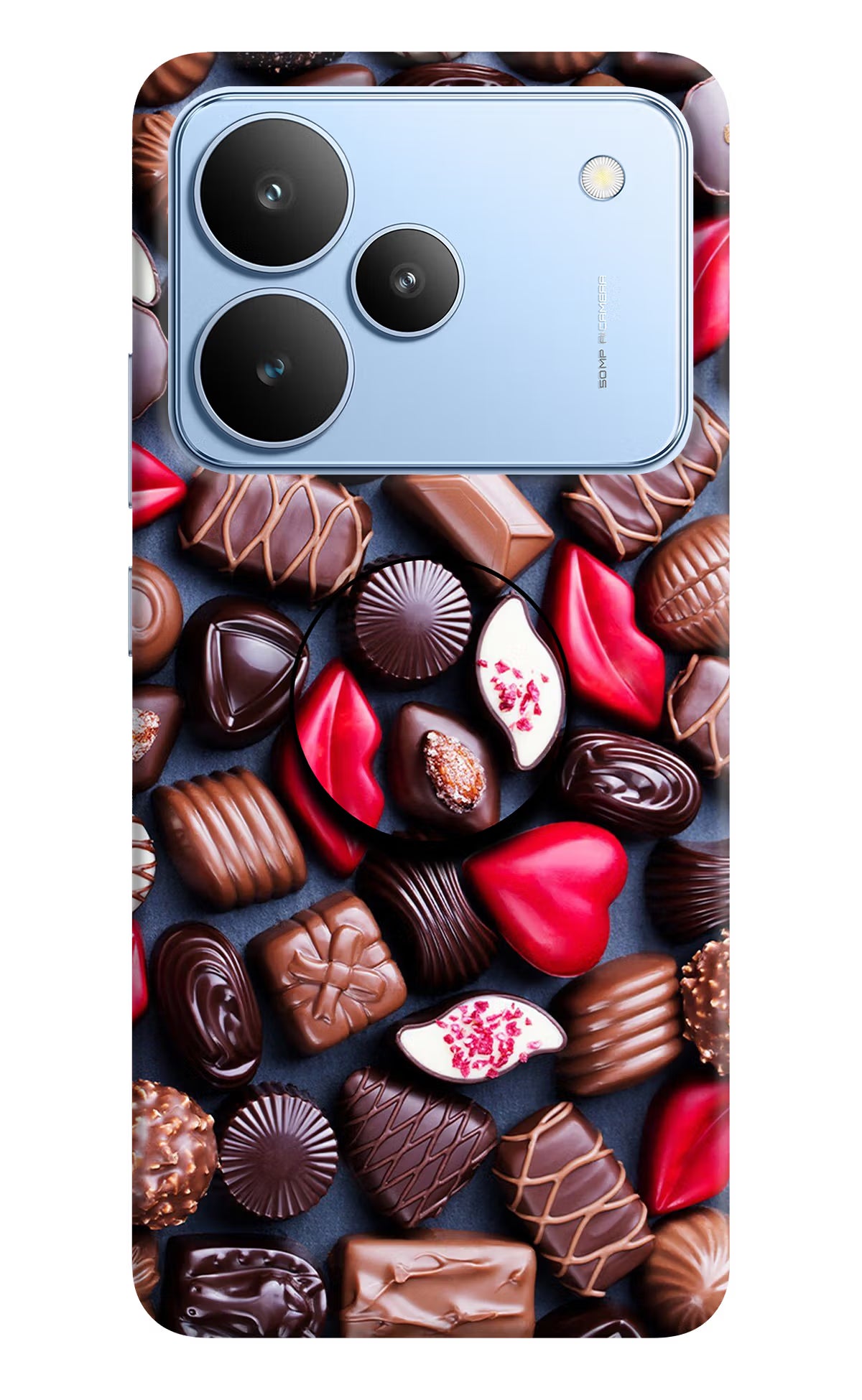 Chocolates Realme P4 Pop Case by Casekaro