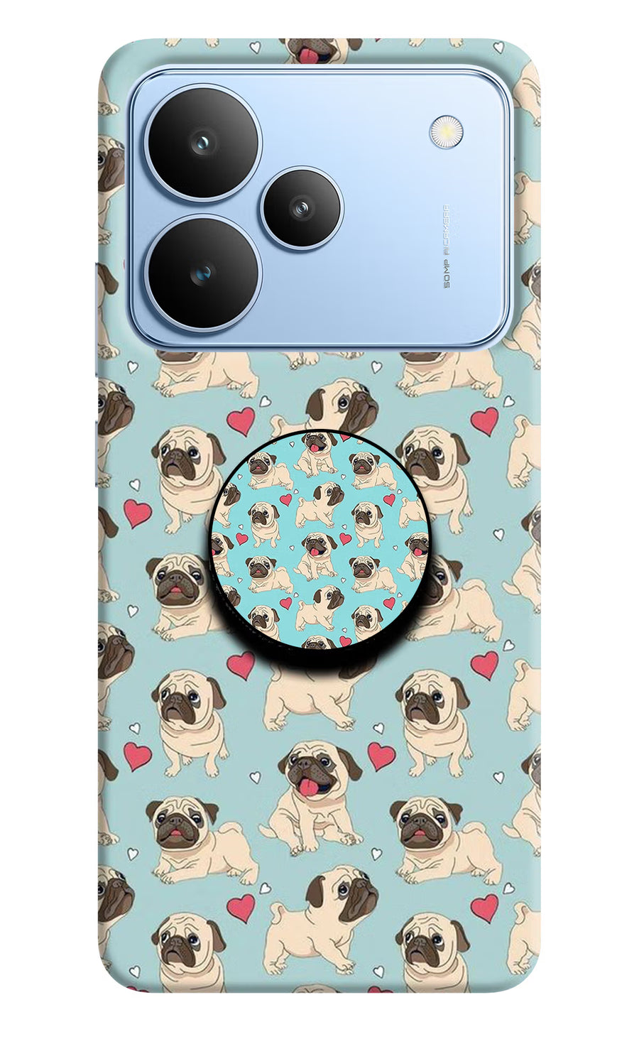 Pug Dog Realme P4 Pop Case, Hard case