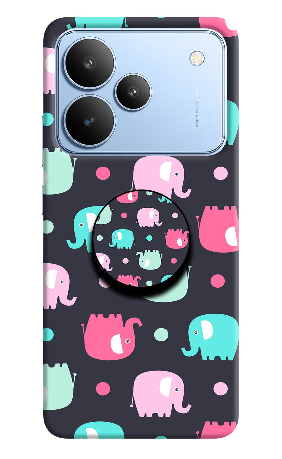 Baby Elephants Realme P4 Pop Case, Hard case