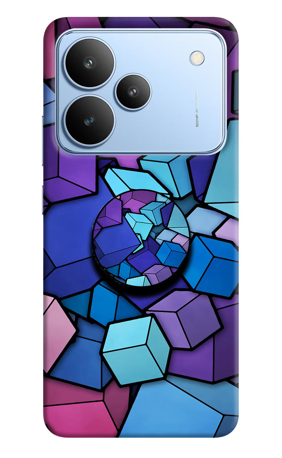 Cubic Abstract Realme P4 Pop Case, Hard case