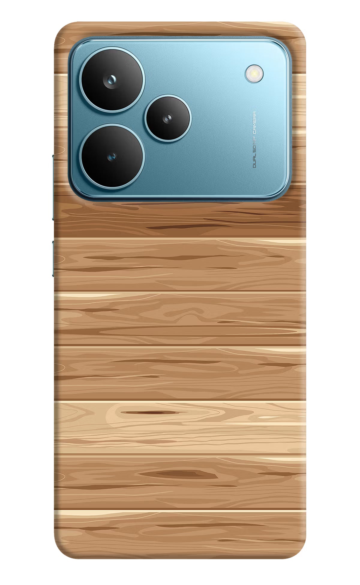 Wooden Vector Realme P4 Pro Hard Case Back Cover by Casekaro