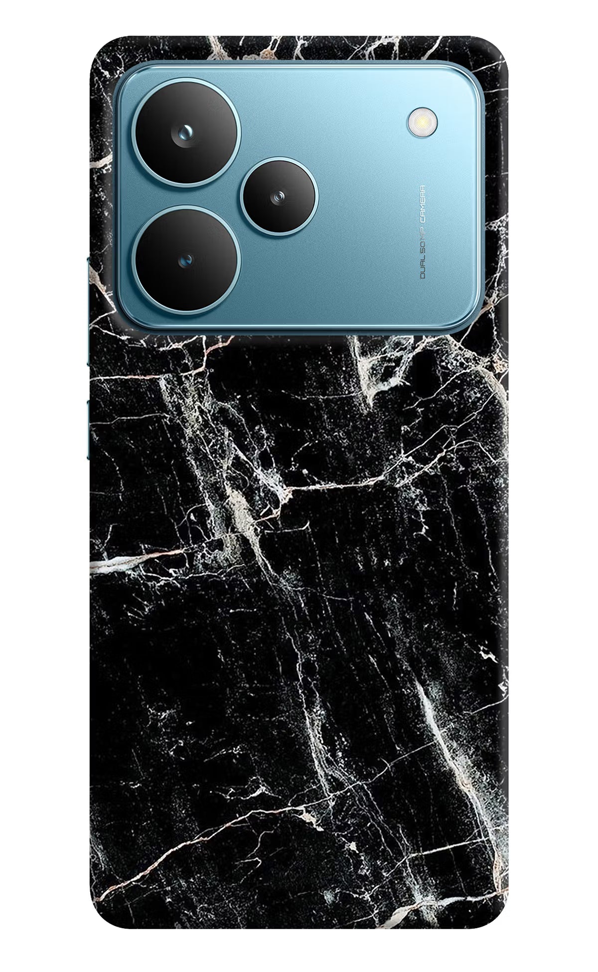 Black Marble Texture Realme P4 Pro Hard Case Back Cover by Casekaro
