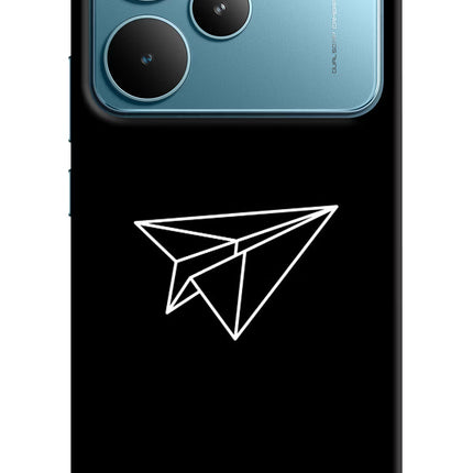 Paper Plane White Realme P4 Pro Hard Case Back Cover by Casekaro