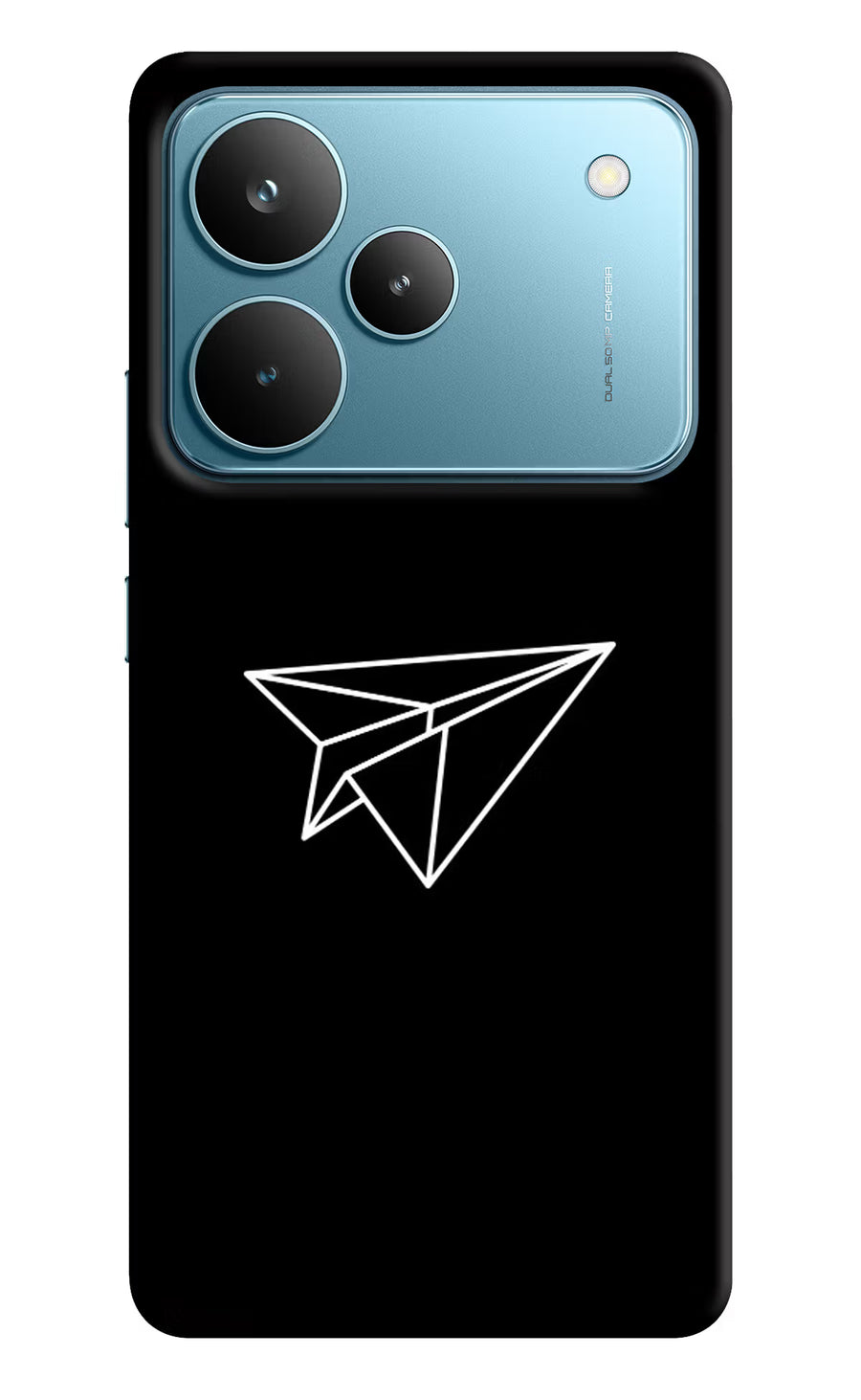 Paper Plane White Realme P4 Pro Back Cover, Hard case