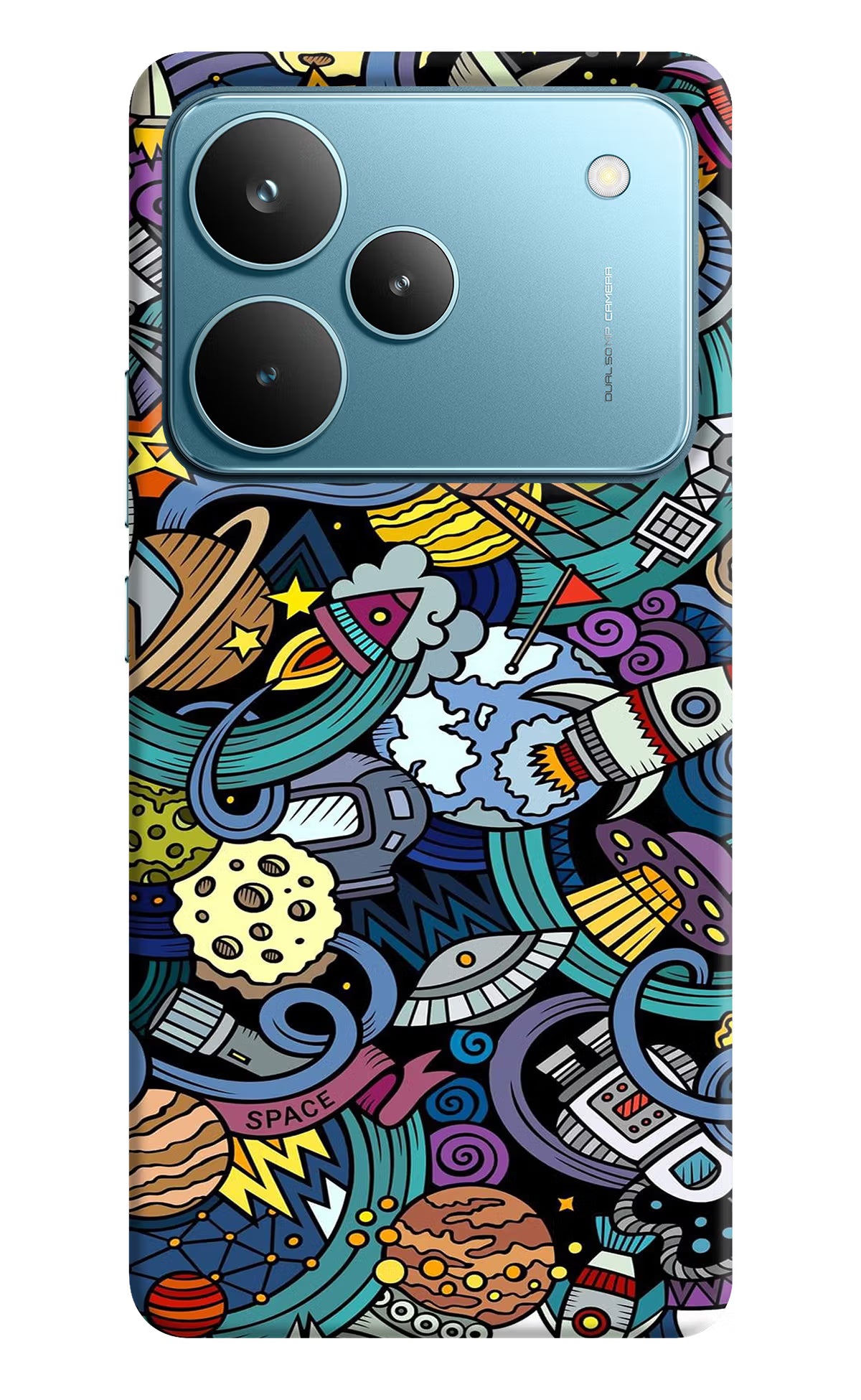 Space Abstract Realme P4 Pro Hard Case Back Cover by Casekaro