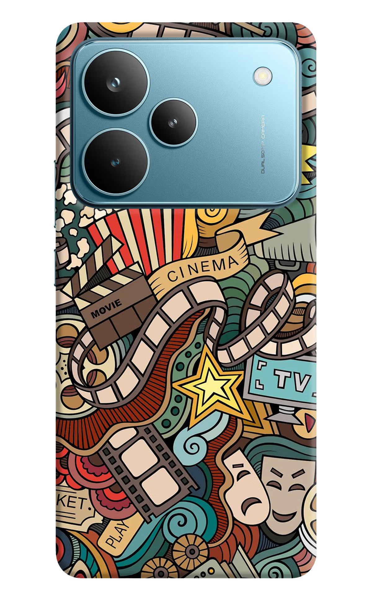 Cinema Abstract Realme P4 Pro Hard Case Back Cover by Casekaro