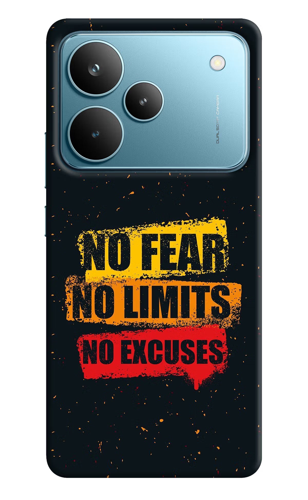 No Fear No Limits No Excuse Realme P4 Pro Hard Case Back Cover by Casekaro