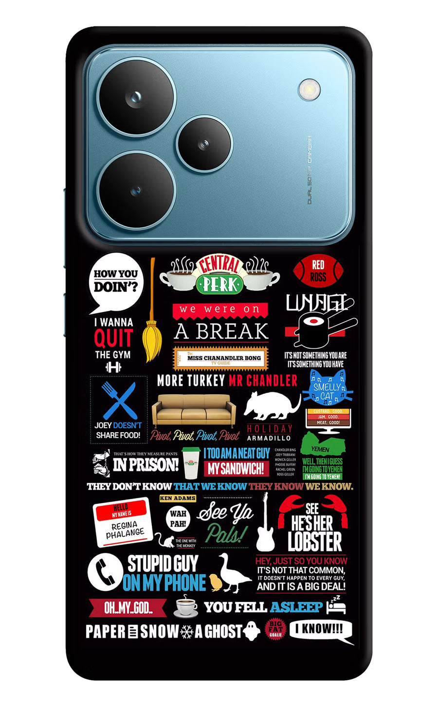 FRIENDS Realme P4 Pro Back Cover, Hard case