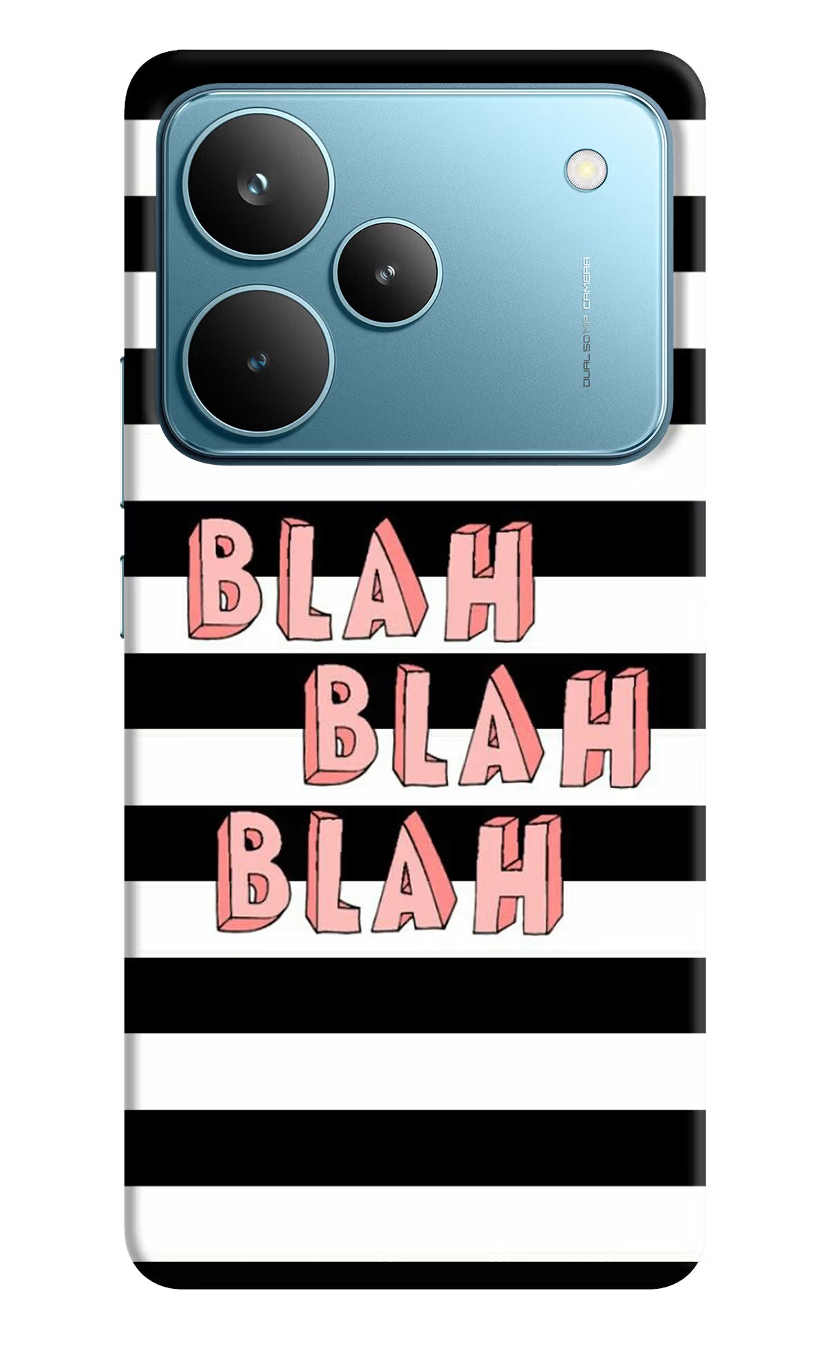 Blah Blah Blah Realme P4 Pro Hard Case Back Cover by Casekaro