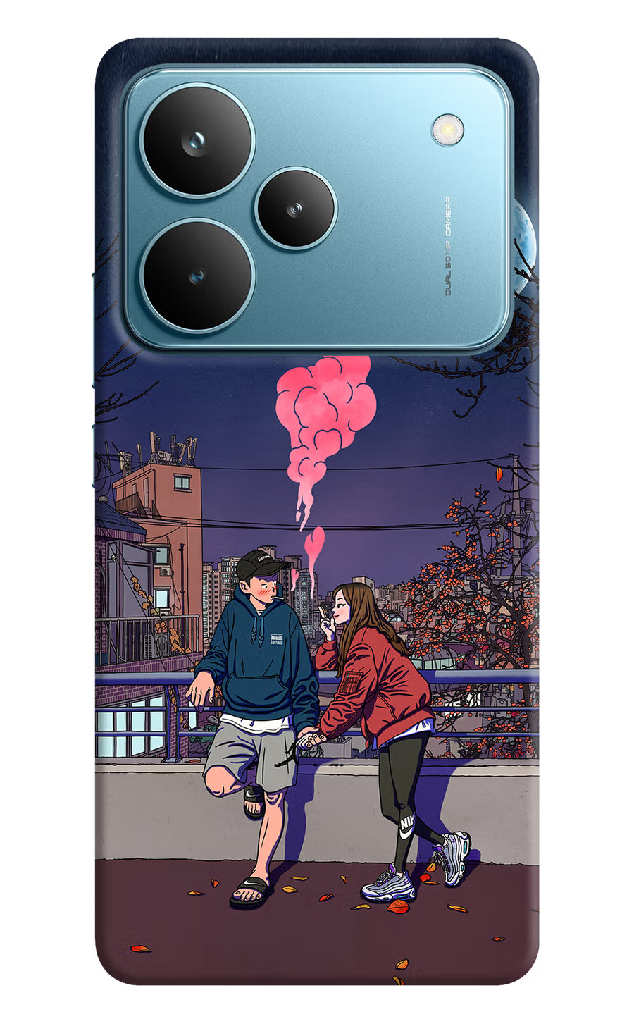 Chilling Couple Realme P4 Pro Back Cover, Hard case