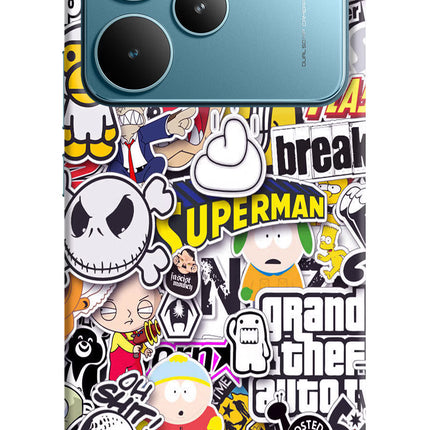 Sticker Bomb Realme P4 Pro Hard Case Back Cover by Casekaro