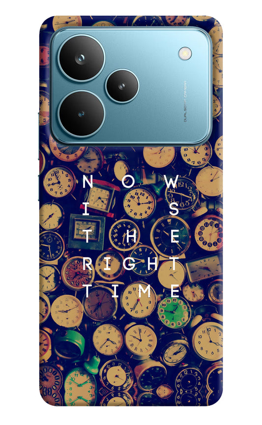 Now is the Right Time Quote Realme P4 Pro Hard Case Back Cover by Casekaro