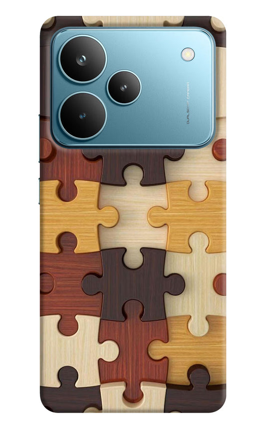Wooden Puzzle Realme P4 Pro Hard Case Back Cover by Casekaro