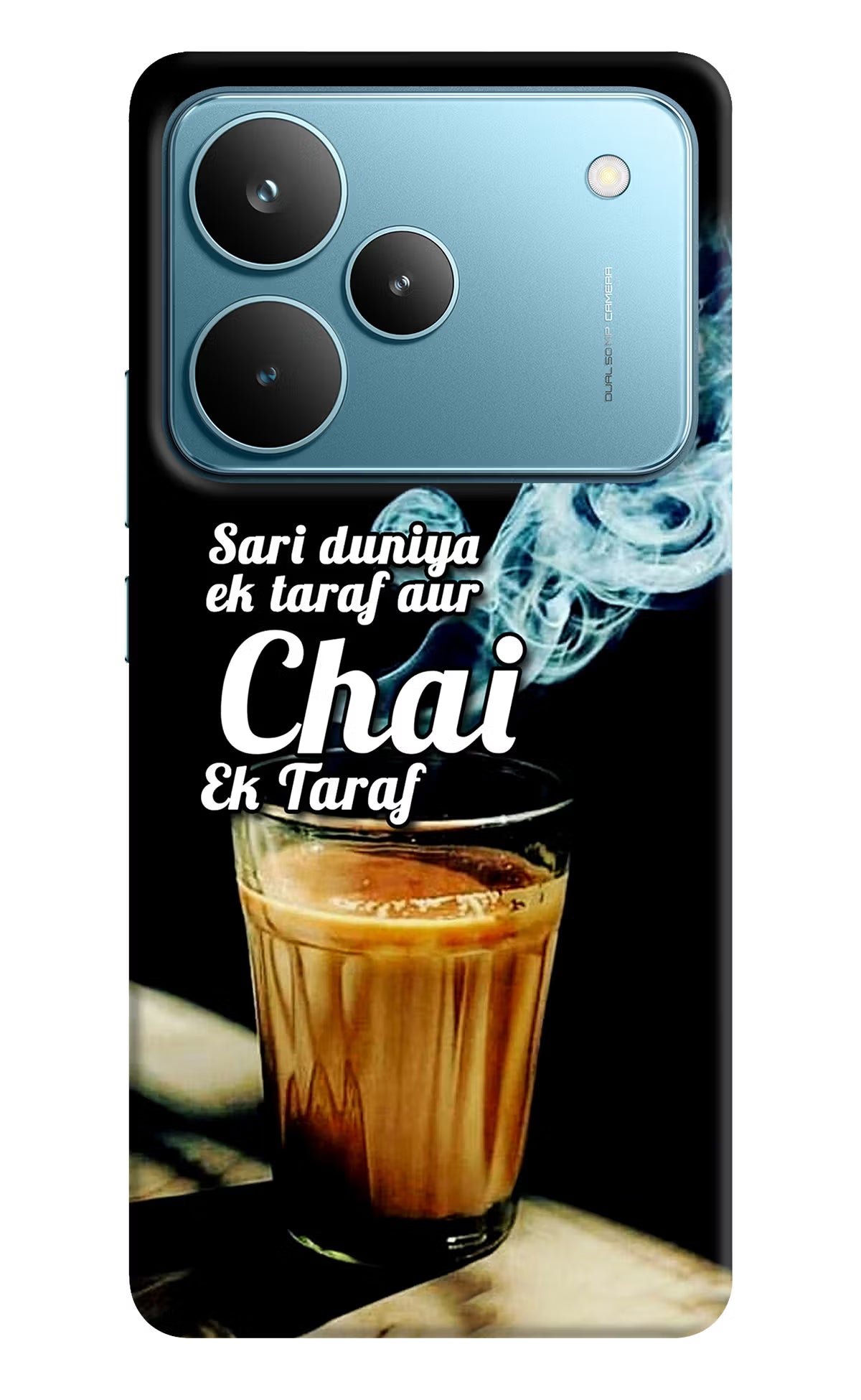 Chai Ek Taraf Quote Realme P4 Pro Hard Case Back Cover by Casekaro