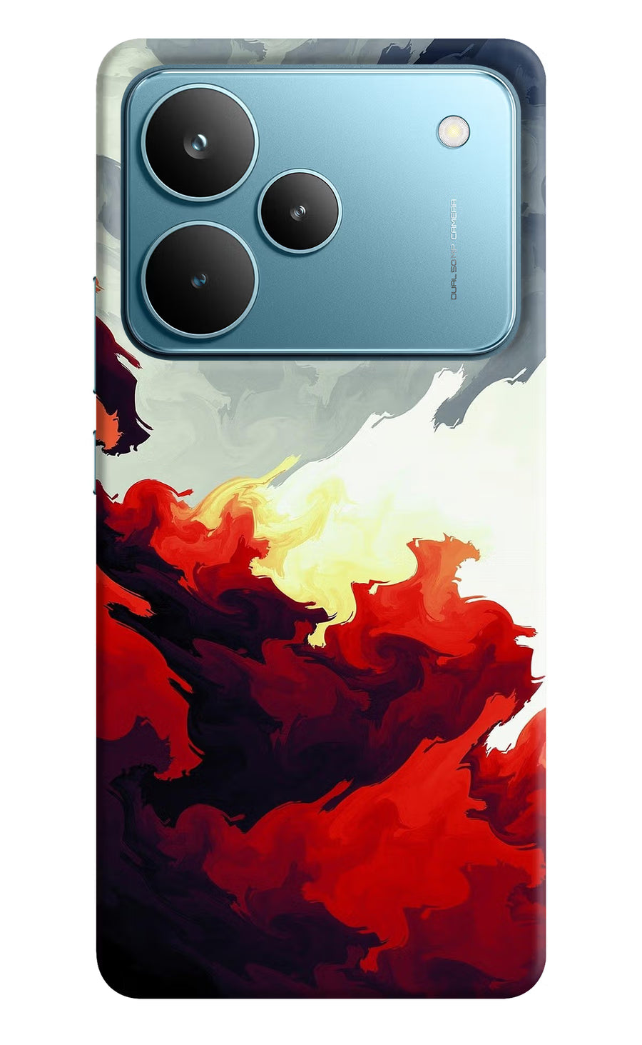 Fire Cloud Realme P4 Pro Back Cover, Hard case