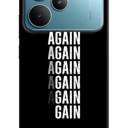Again Again Gain Realme P4 Pro Hard Case Back Cover by Casekaro