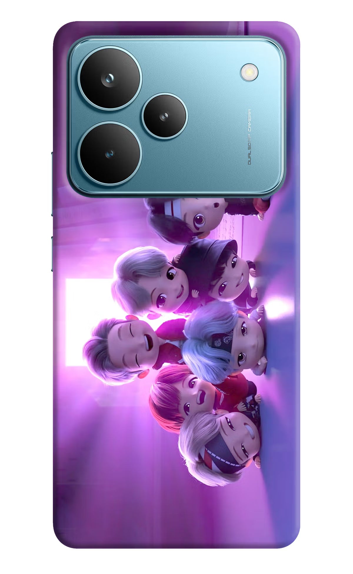 BTS Chibi Realme P4 Pro Hard Case Back Cover by Casekaro