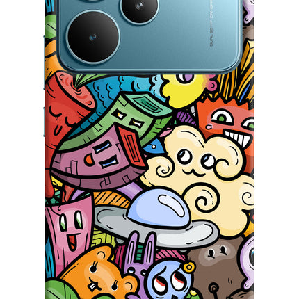 Veggie Doodle Realme P4 Pro Hard Case Back Cover by Casekaro