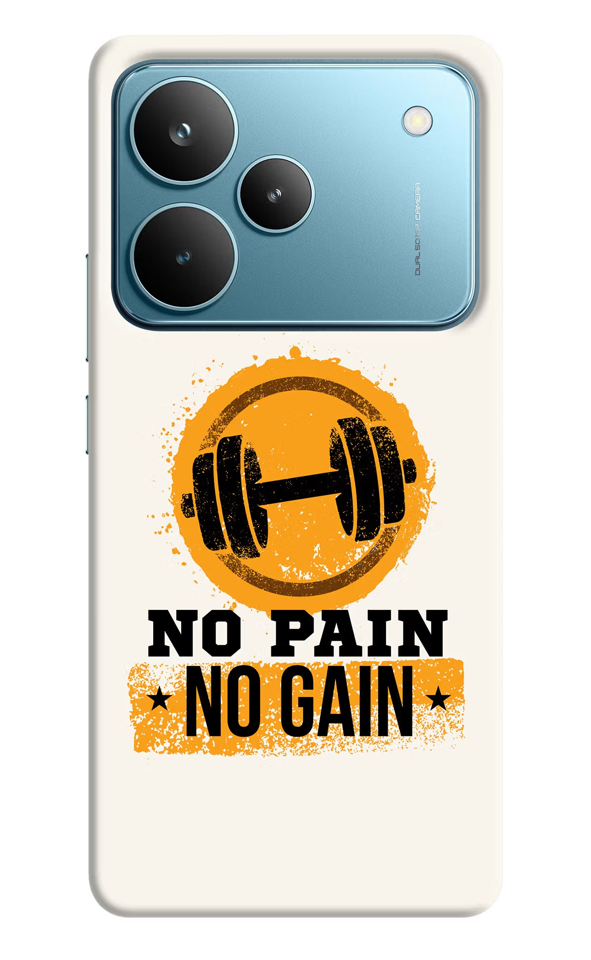 No Pain No Gain Realme P4 Pro Hard Case Back Cover by Casekaro