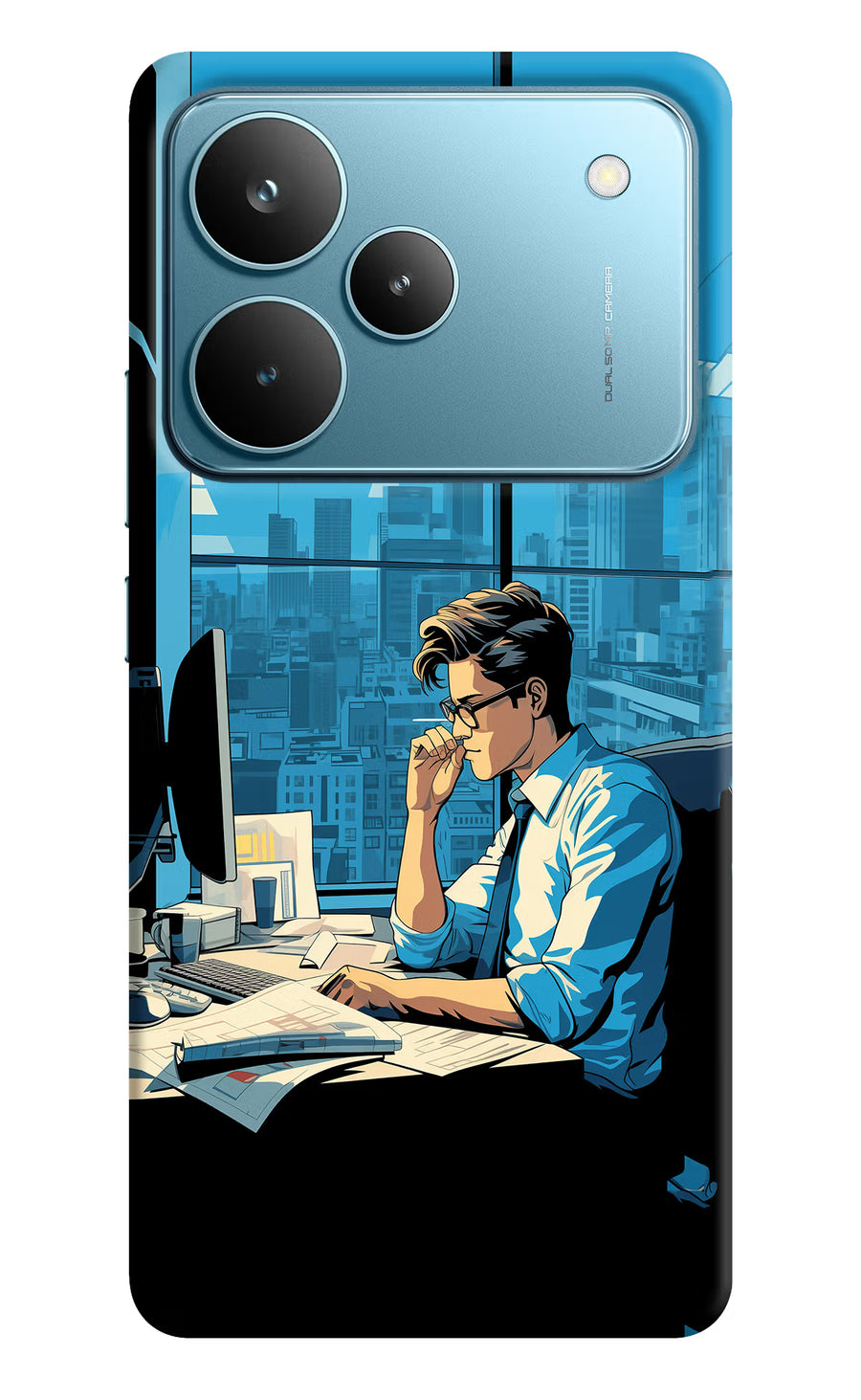 Focused Hustler (AI Generated) Realme P4 Pro Back Cover, Hard case