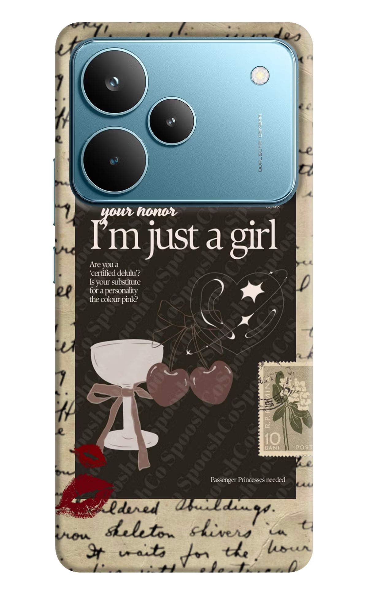 I am just a girl Realme P4 Pro Hard Case Back Cover by Casekaro