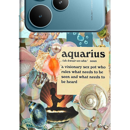 Aquarius Zodiac Realme P4 Pro Hard Case Back Cover by Casekaro