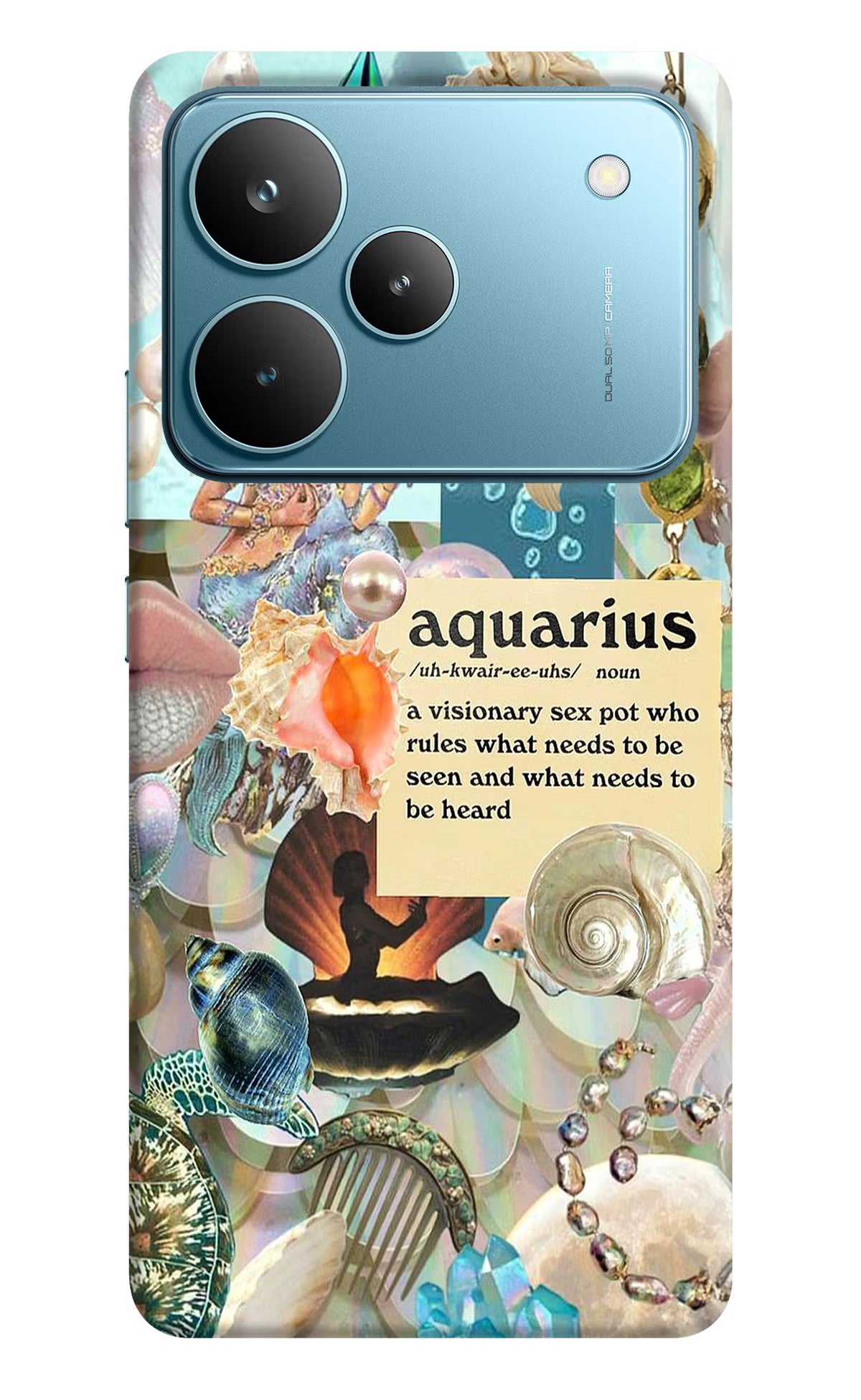 Aquarius Zodiac Realme P4 Pro Hard Case Back Cover by Casekaro
