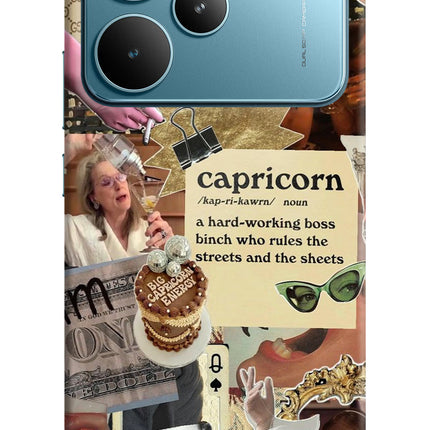 Capricorn Zodiac Realme P4 Pro Hard Case Back Cover by Casekaro