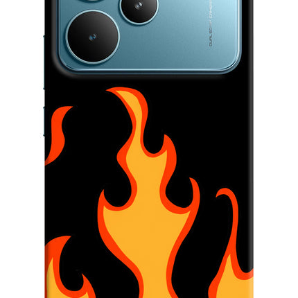 Fired Up – Black Realme P4 Pro Hard Case Back Cover by Casekaro