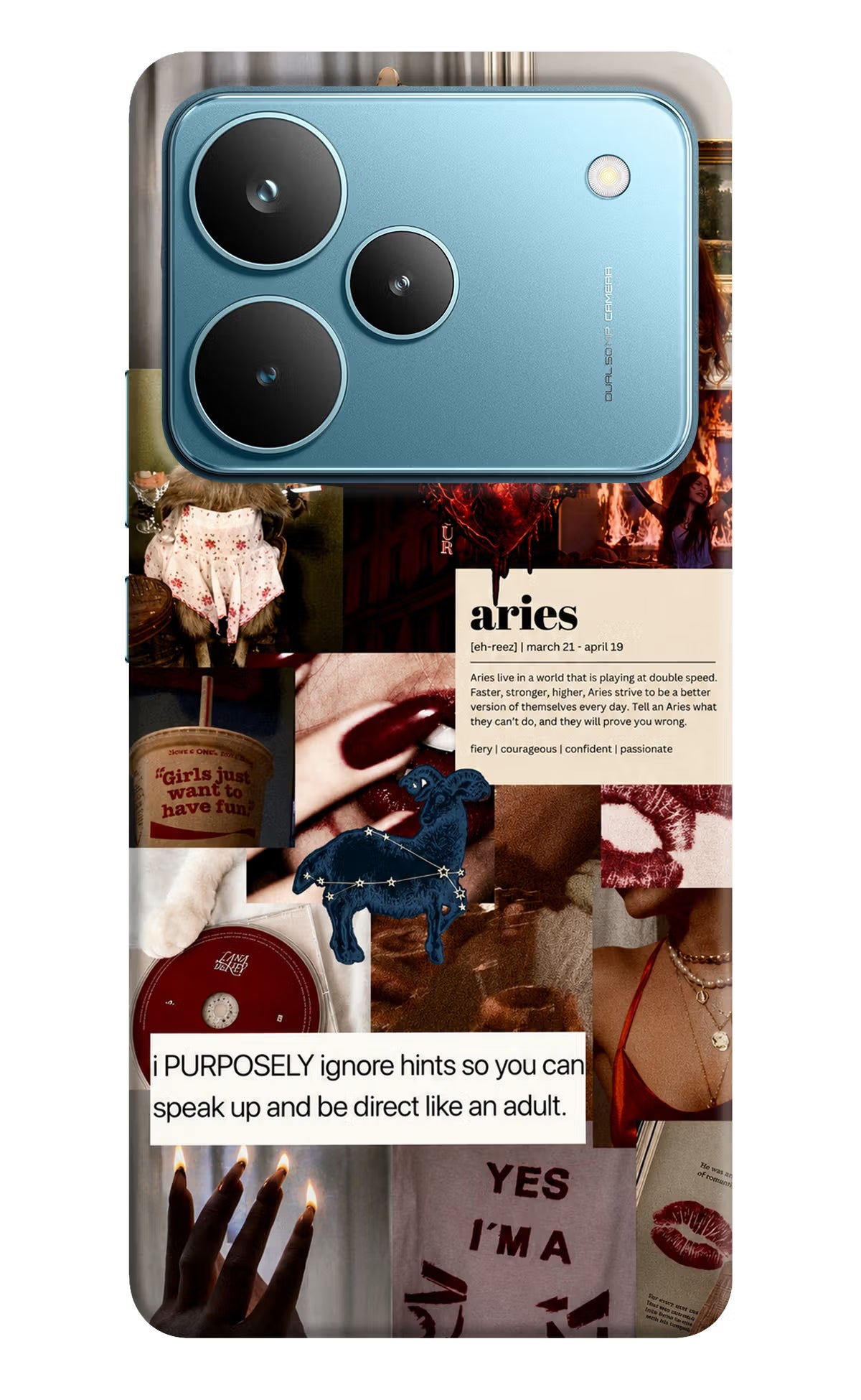 Zodiac Aries Realme P4 Pro Back Cover
