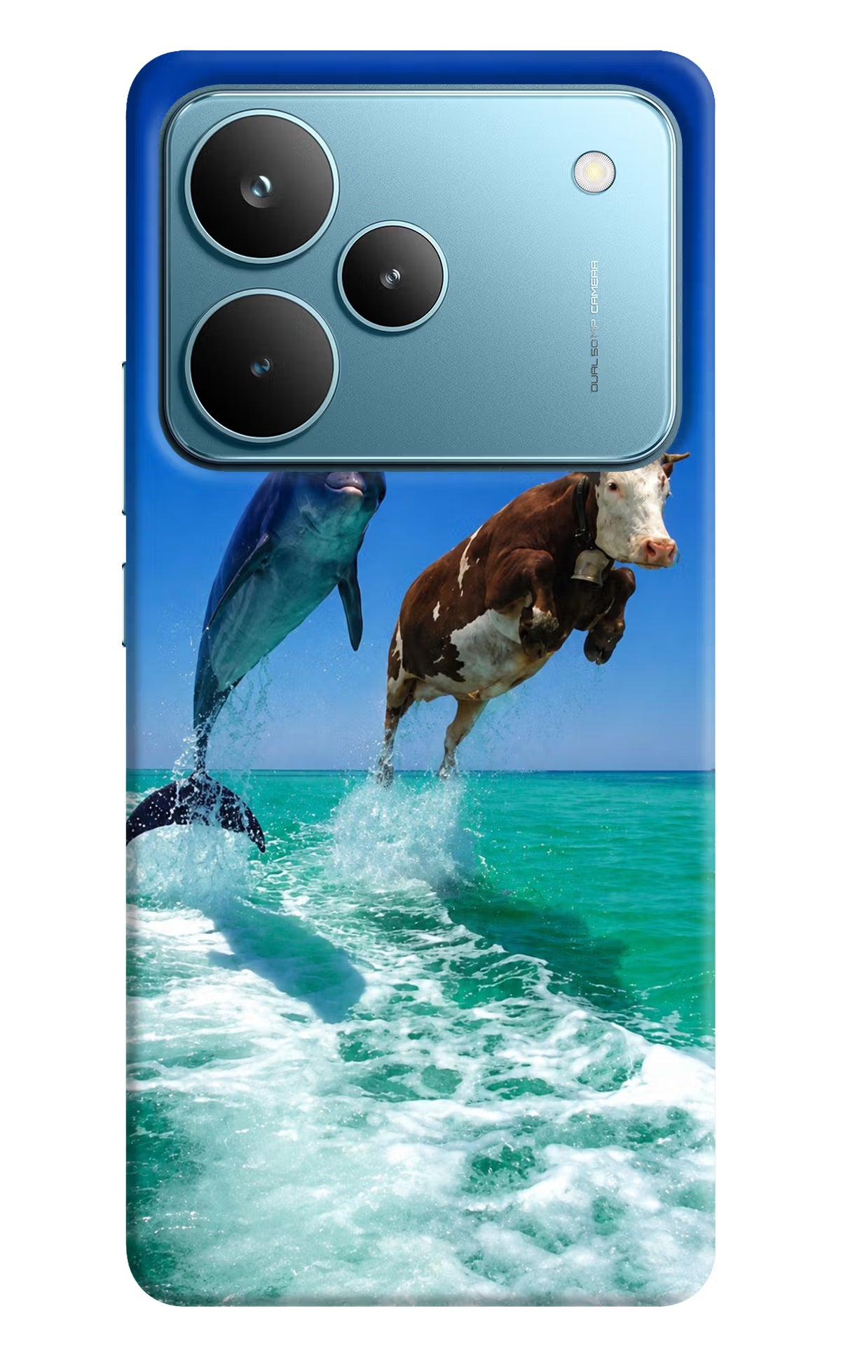 Dolphin vs Cow Realme P4 Pro Back Cover