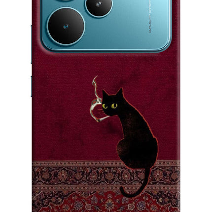 Midnight Cat Realme P4 Pro Hard Case Back Cover by Casekaro