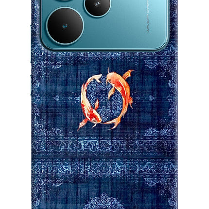 Koi Blue Realme P4 Pro Hard Case Back Cover by Casekaro