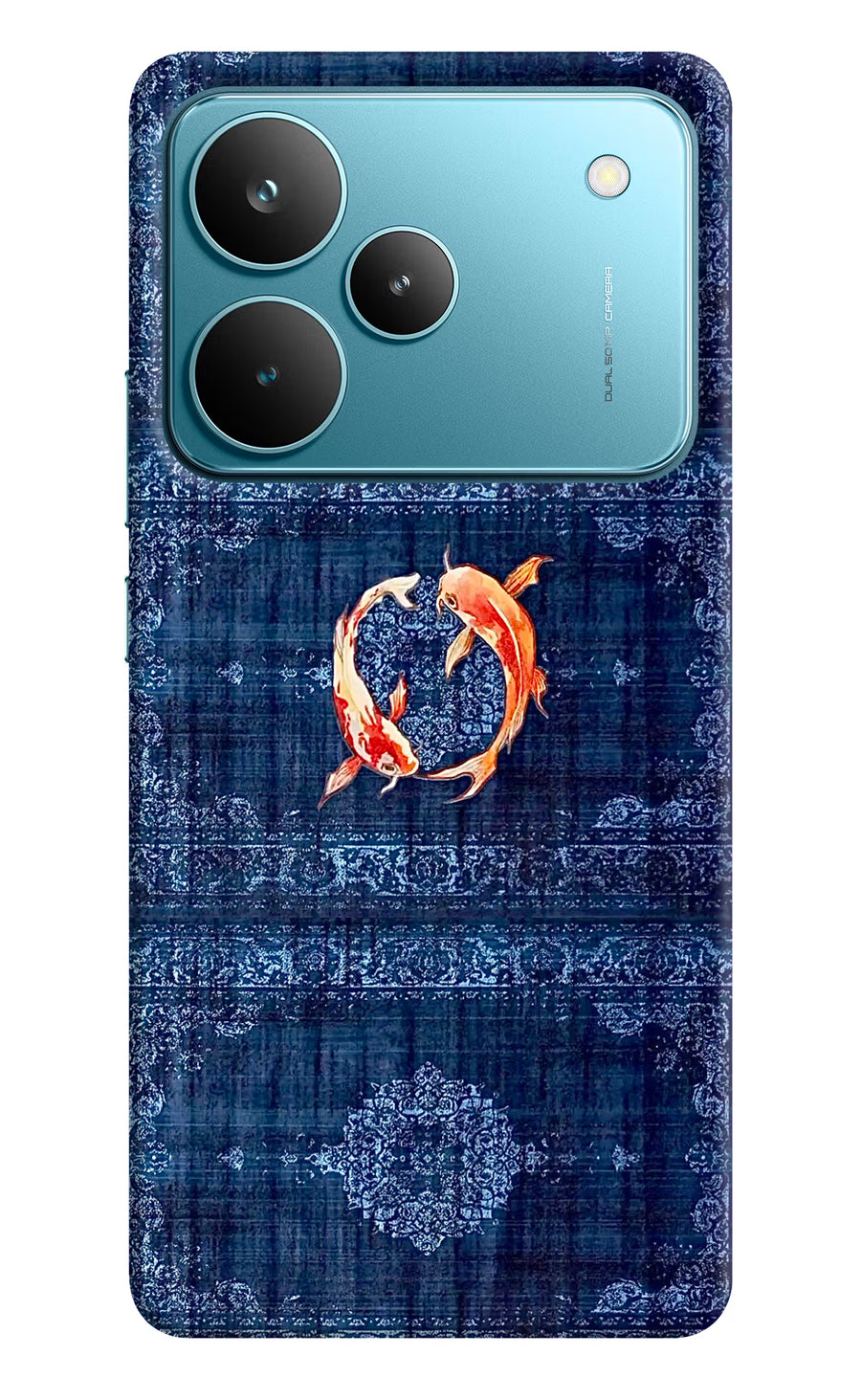 Koi Blue Realme P4 Pro Back Cover, Hard case