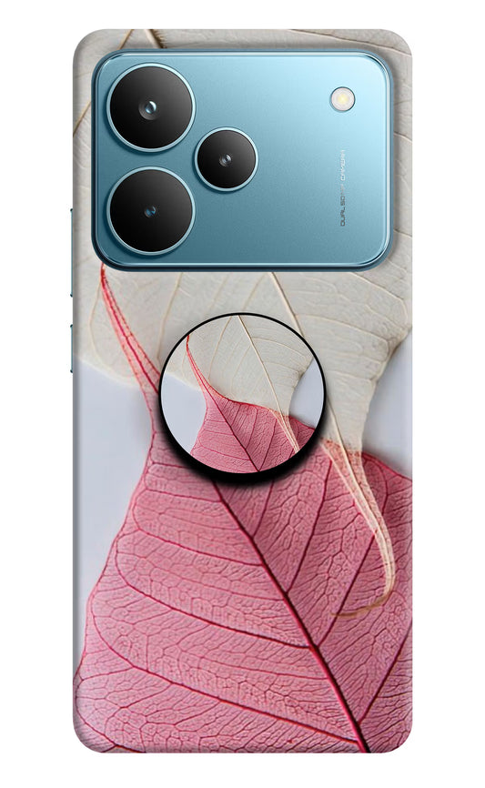 White Pink Leaf Realme P4 Pro Pop Case by Casekaro