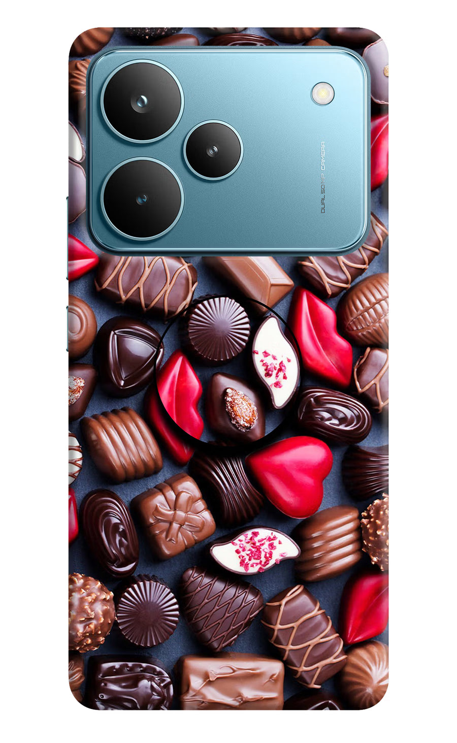 Chocolates Realme P4 Pro Pop Case, Hard case