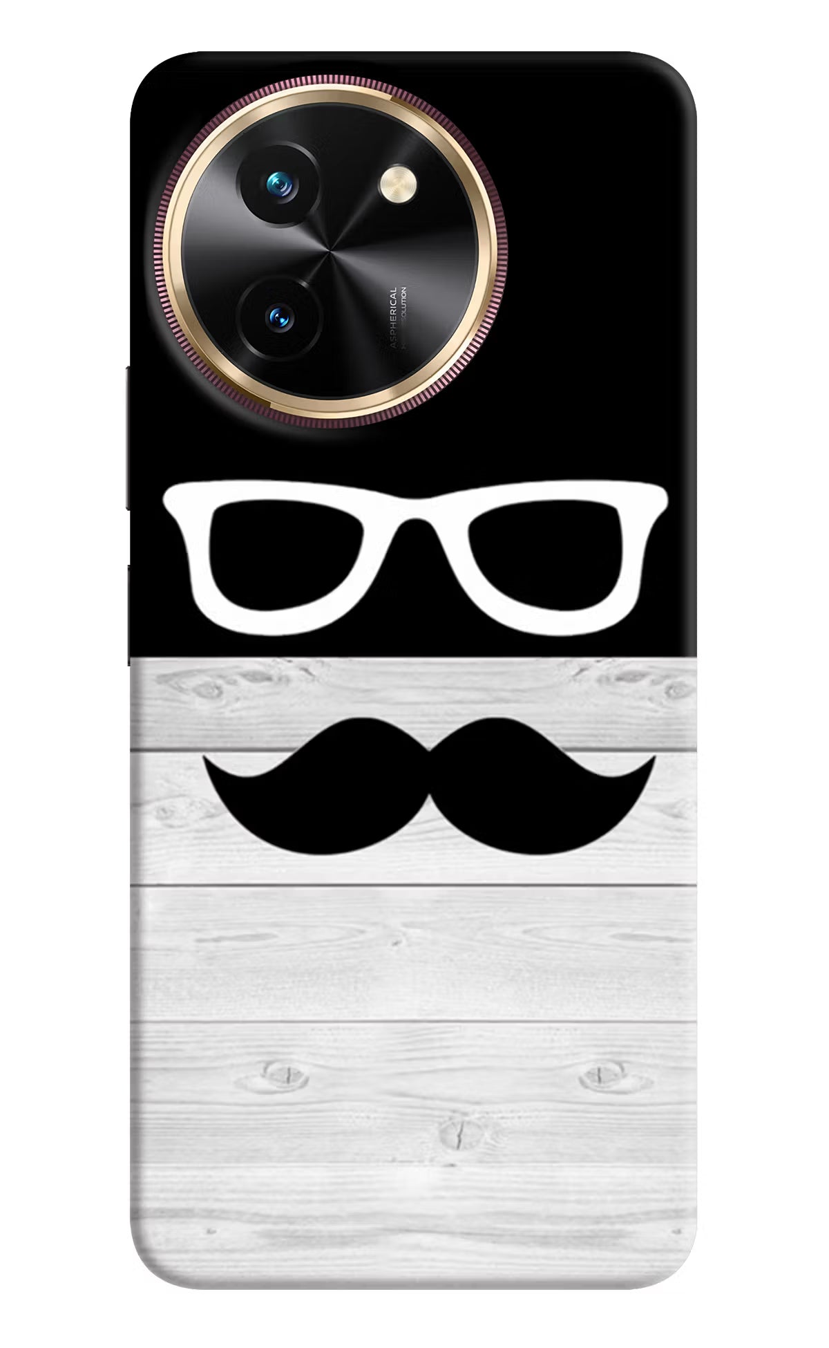 Mustache Vivo T3x Hard Case Back Cover by Casekaro