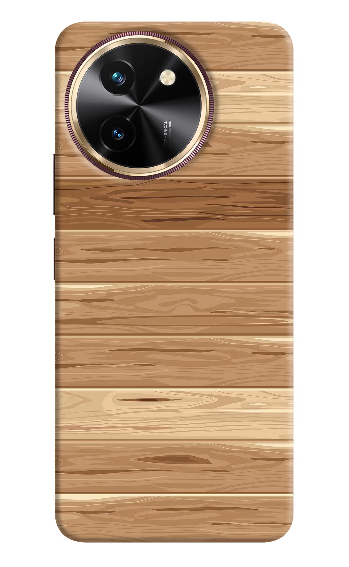 Wooden Vector Vivo T3x Hard Case Back Cover by Casekaro