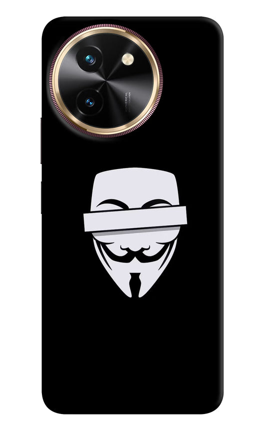 Anonymous Face Vivo T3x Hard Case Back Cover by Casekaro