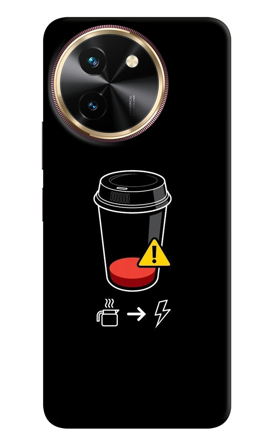 Coffee Vivo T3x Back Cover, Hard case