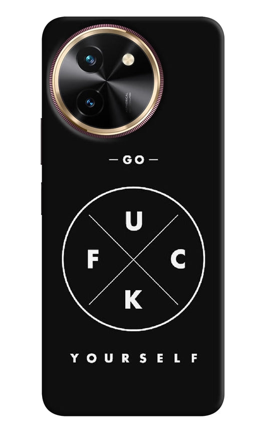 Go Fuck Yourself Vivo T3x Hard Case Back Cover by Casekaro