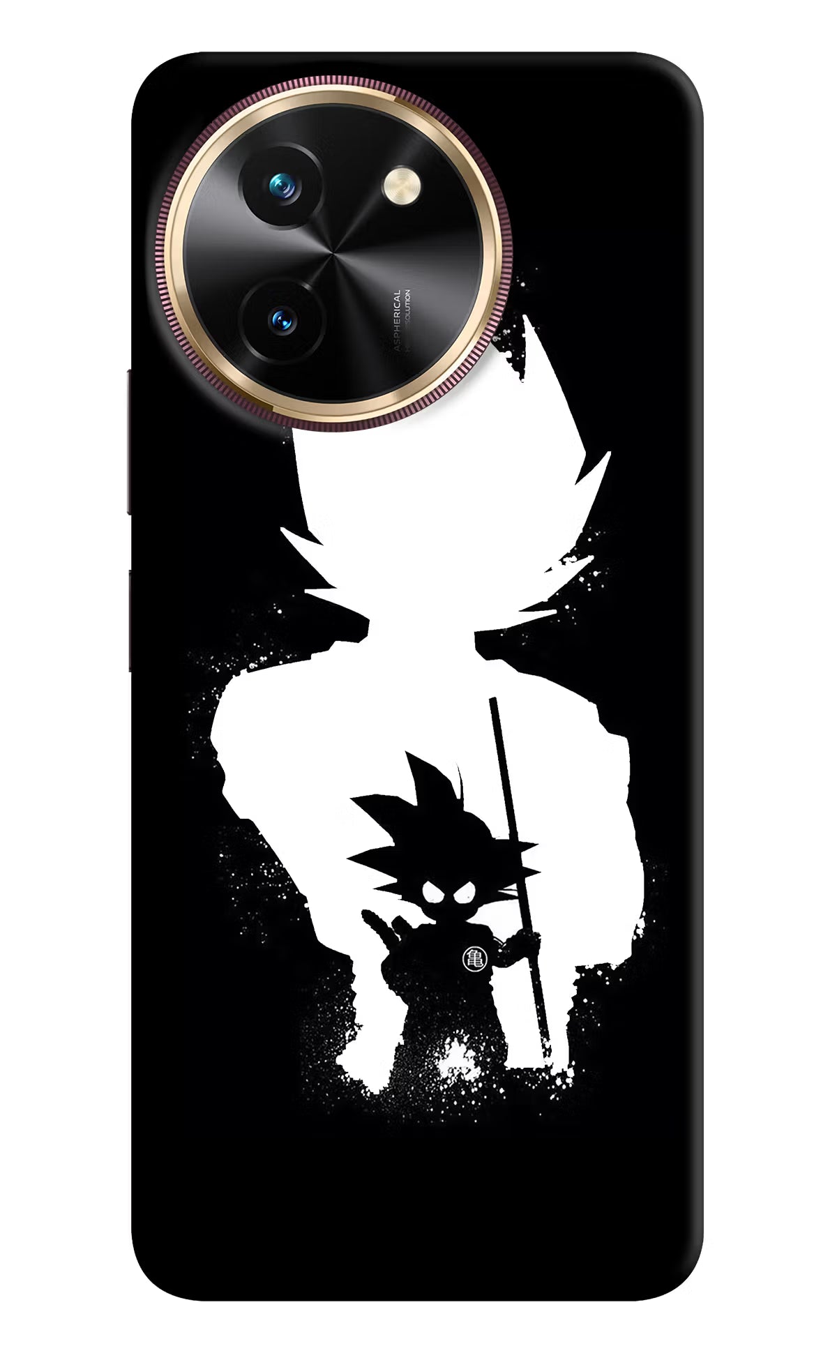 Goku Shadow Vivo T3x Hard Case Back Cover by Casekaro