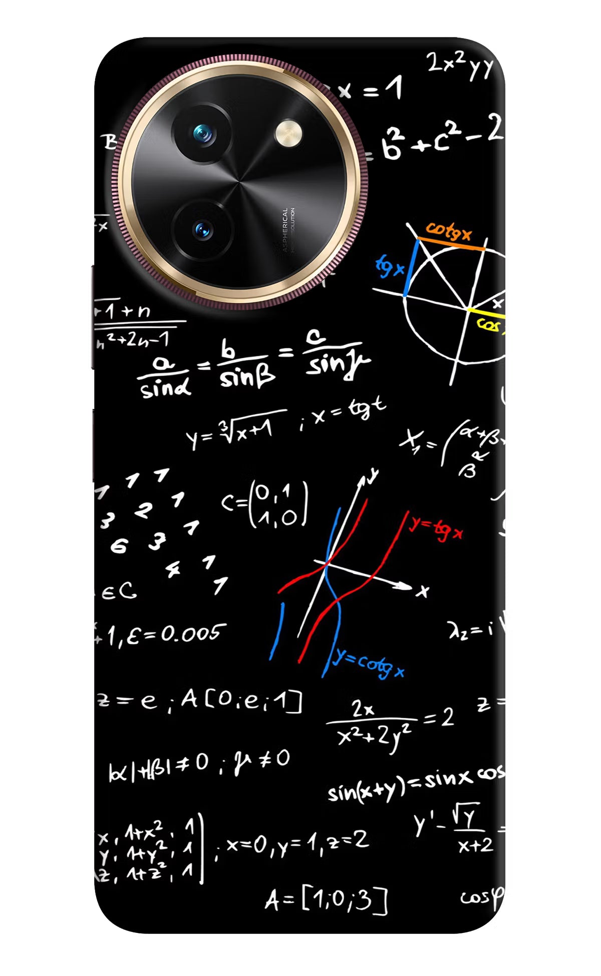 Mathematics Formula Vivo T3x Hard Case Back Cover by Casekaro