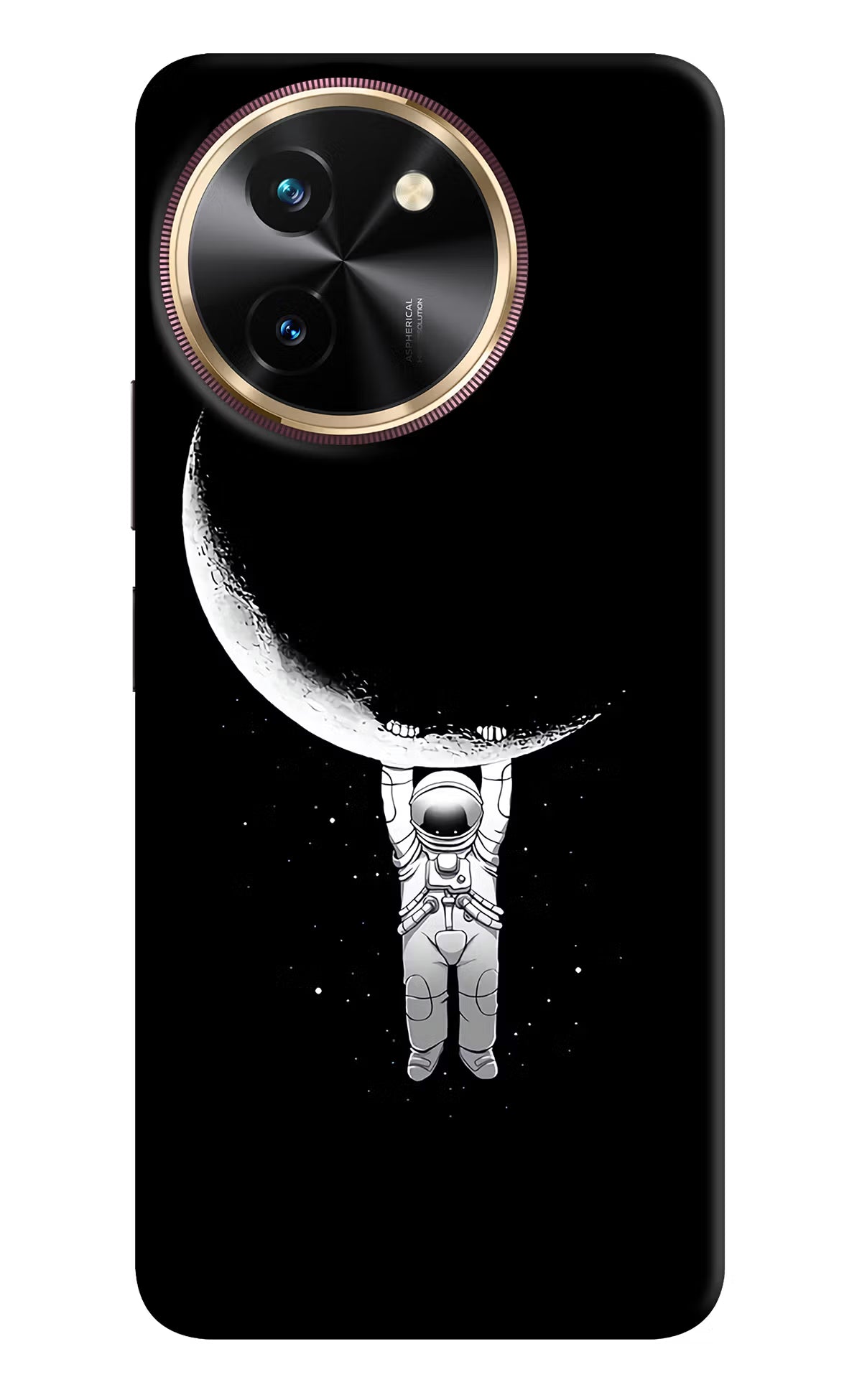 Moon Space Vivo T3x Hard Case Back Cover by Casekaro