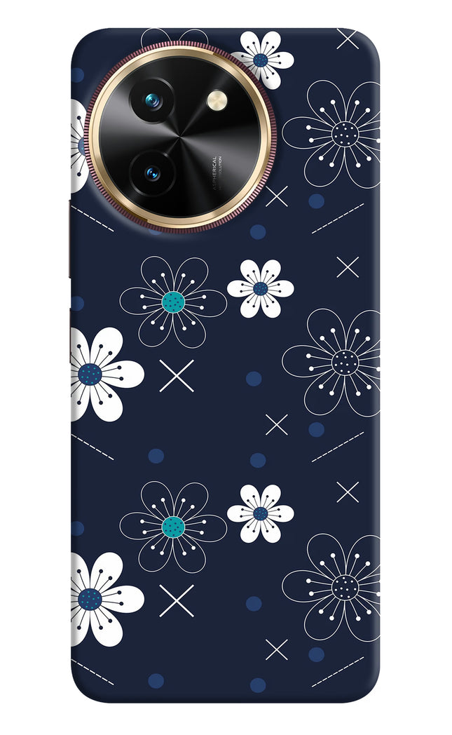 Flowers Vivo T3x Hard Case Back Cover by Casekaro