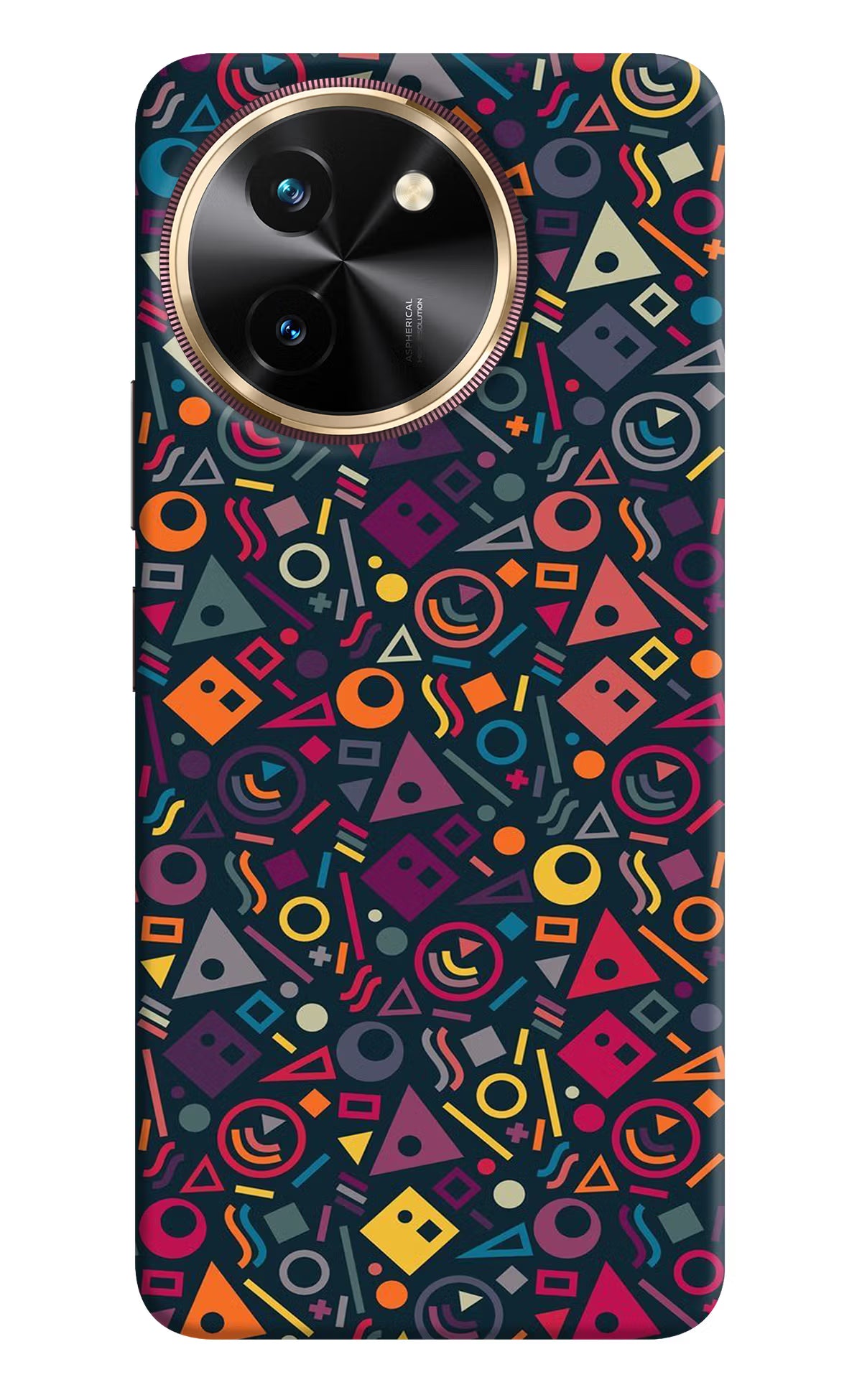 Geometric Abstract Vivo T3x Hard Case Back Cover by Casekaro