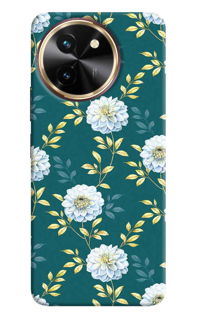 Flowers Vivo T3x Hard Case Back Cover by Casekaro